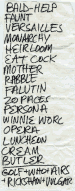 [Set List 9/21/96]